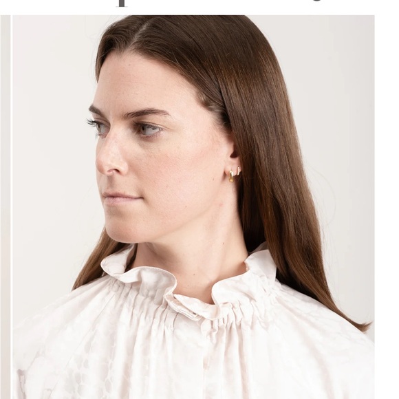 Maria Cornejo Gaban Ruffle Collar Blouse, Size 2, US Size XS-S - Picture 4 of 16